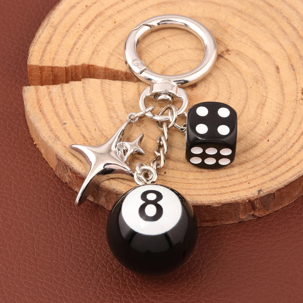 Lucky 8 Dice Keychain