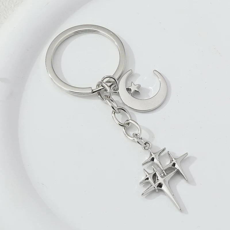 Star & Moon Keychain
