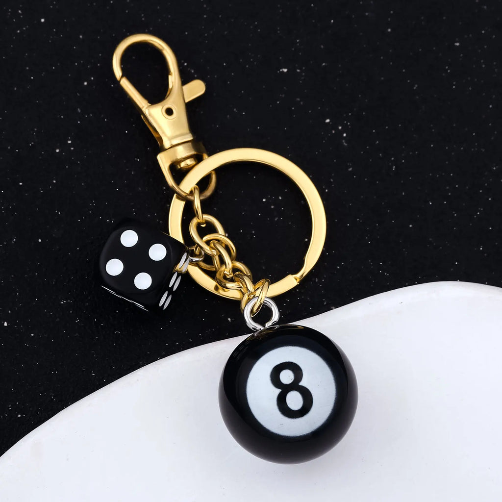 Lucky 8 Dice Keychain