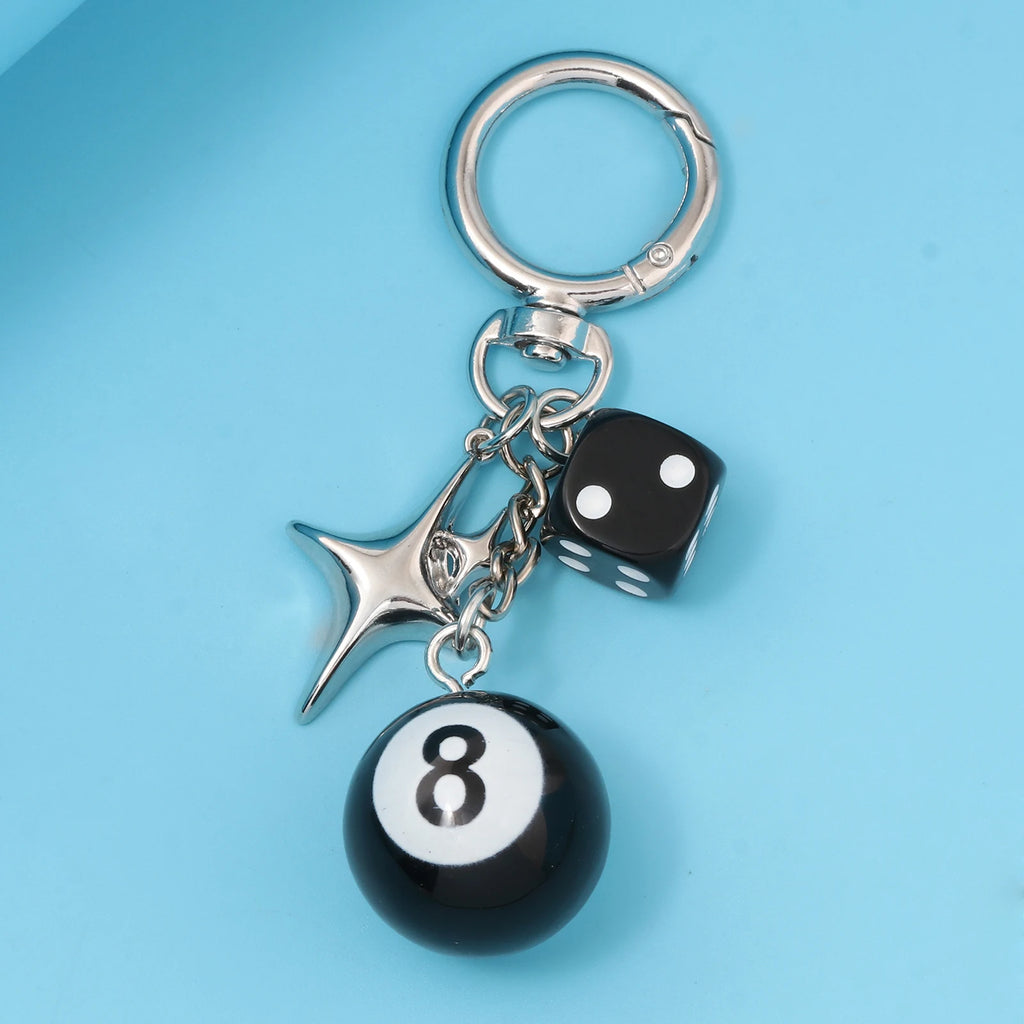 Lucky 8 Dice Keychain