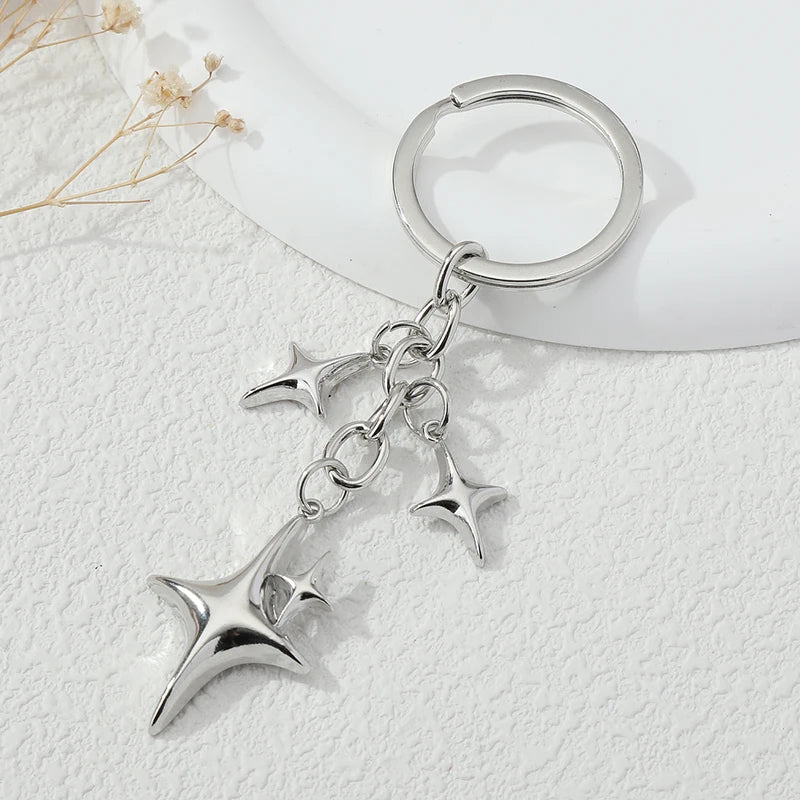 Star & Moon Keychain