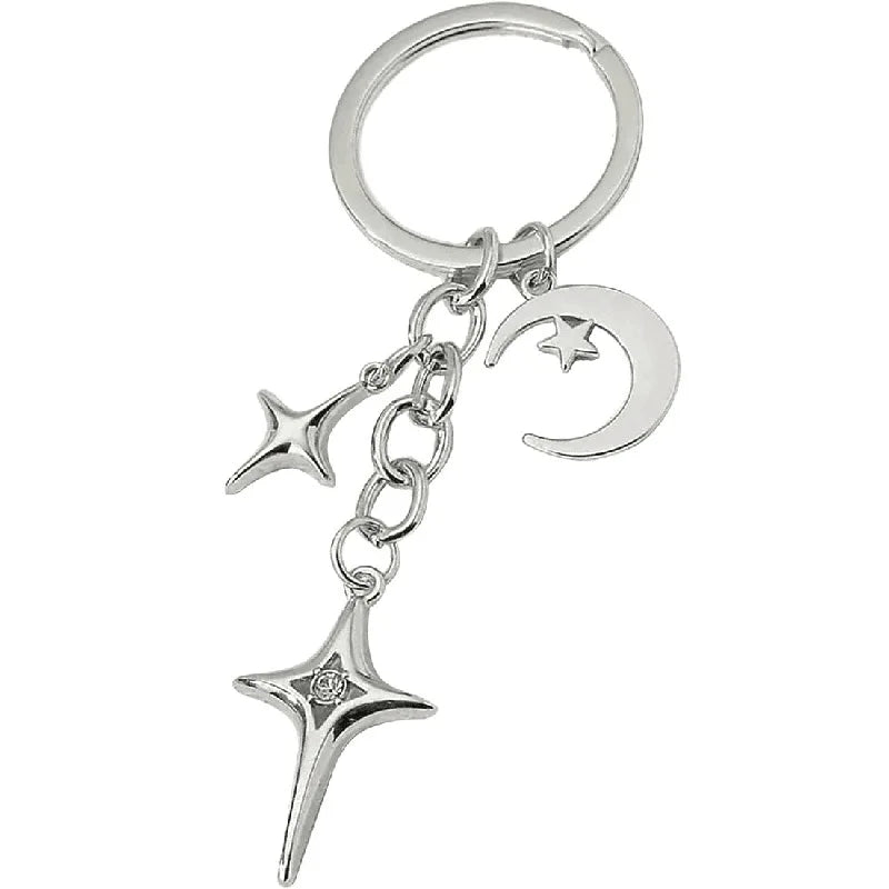 Star & Moon Keychain