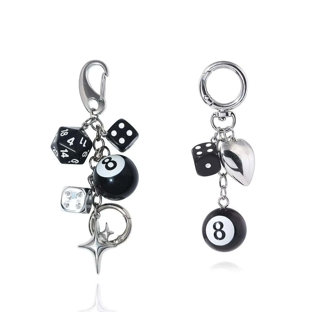 Lucky 8 Dice Keychain