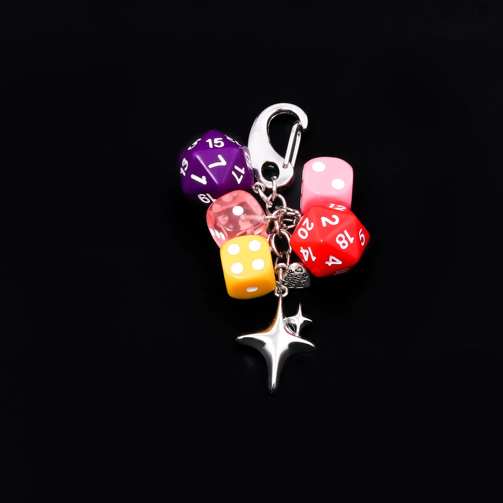 Lucky 8 Dice Keychain
