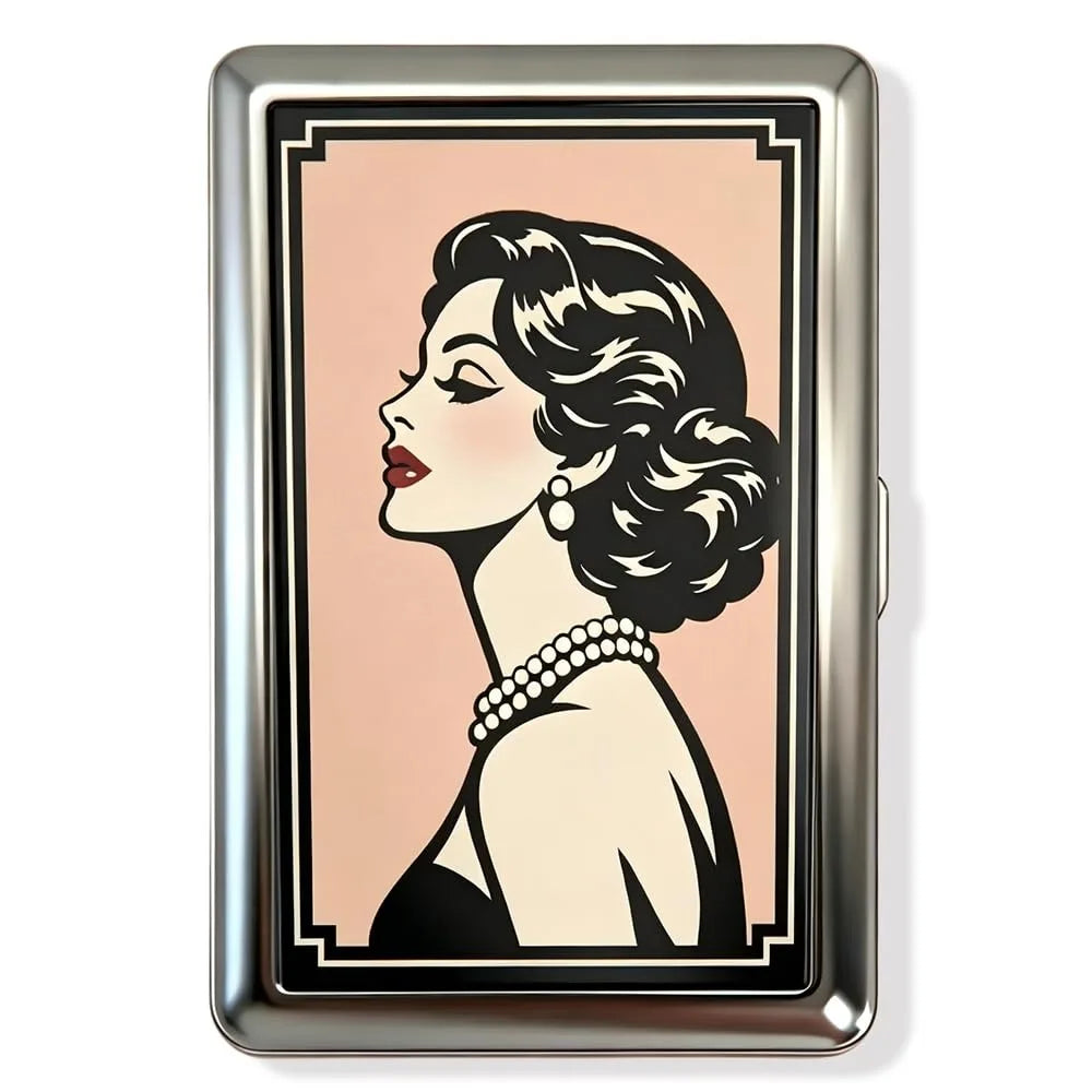 Retro Art Metal Card & Cash Case