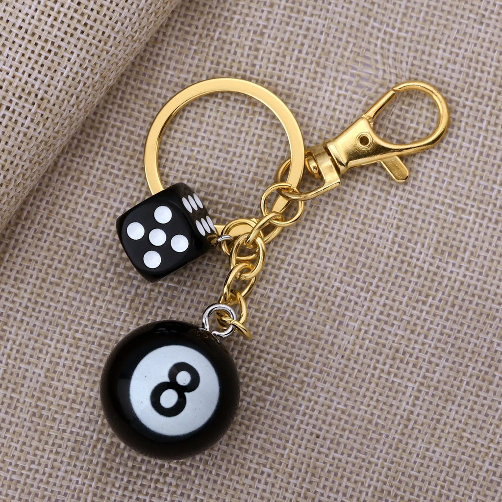 Lucky 8 Dice Keychain
