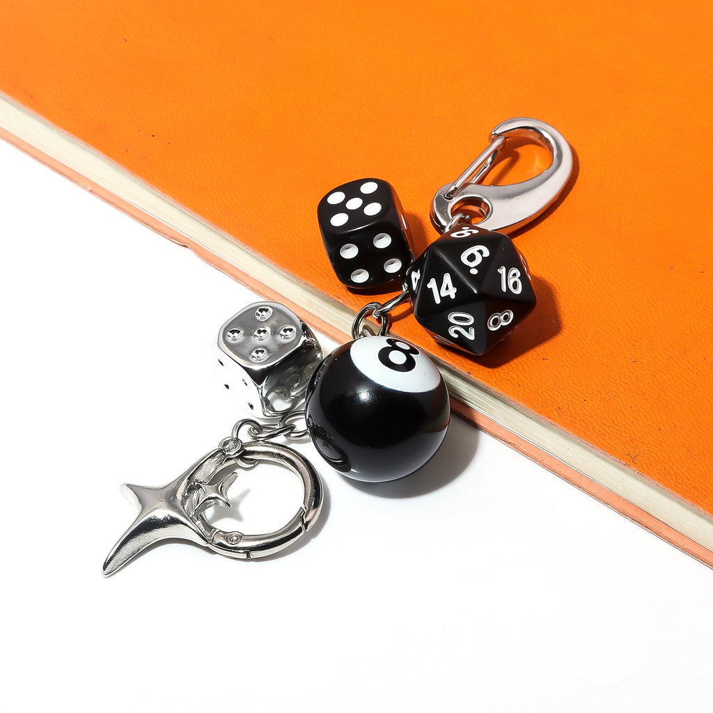 Lucky 8 Dice Keychain