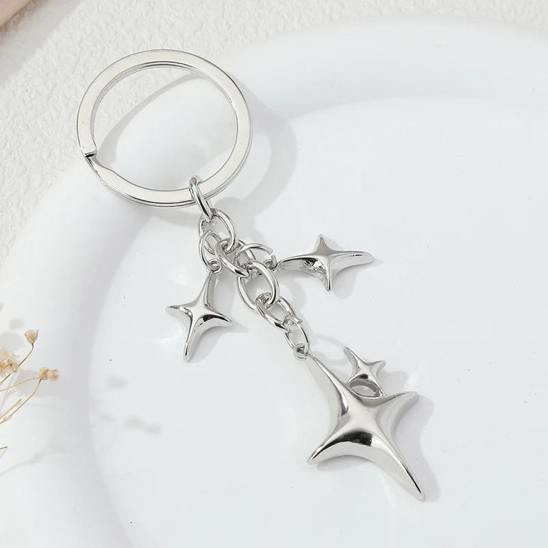 Star & Moon Keychain