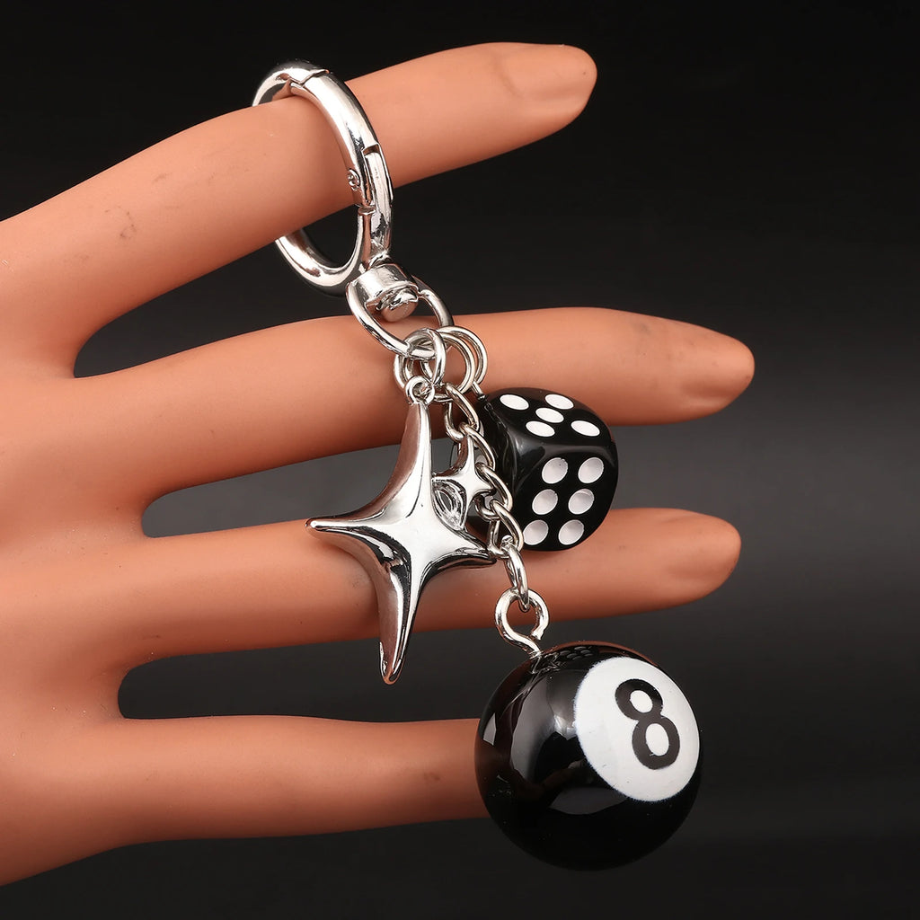 Lucky 8 Dice Keychain