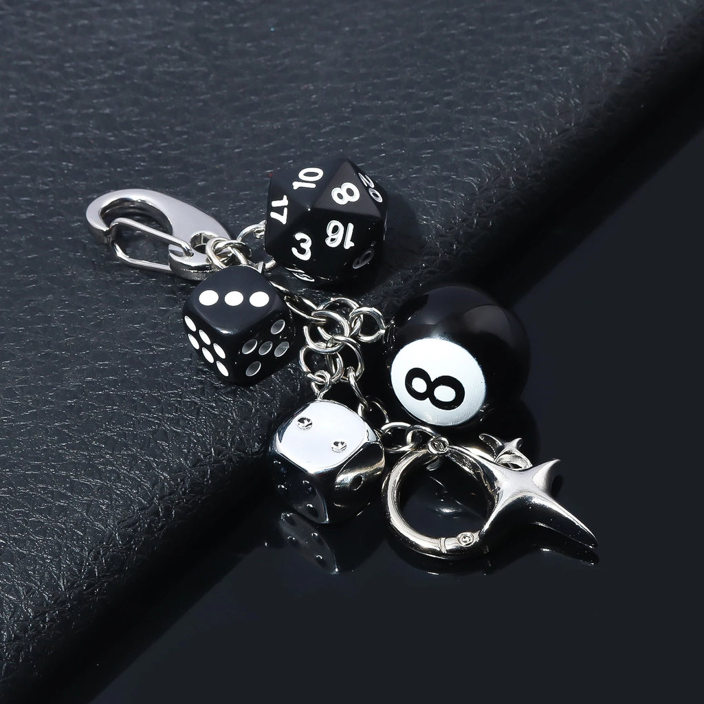 Lucky 8 Dice Keychain