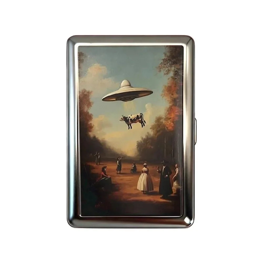 Retro Art Metal Card & Cash Case