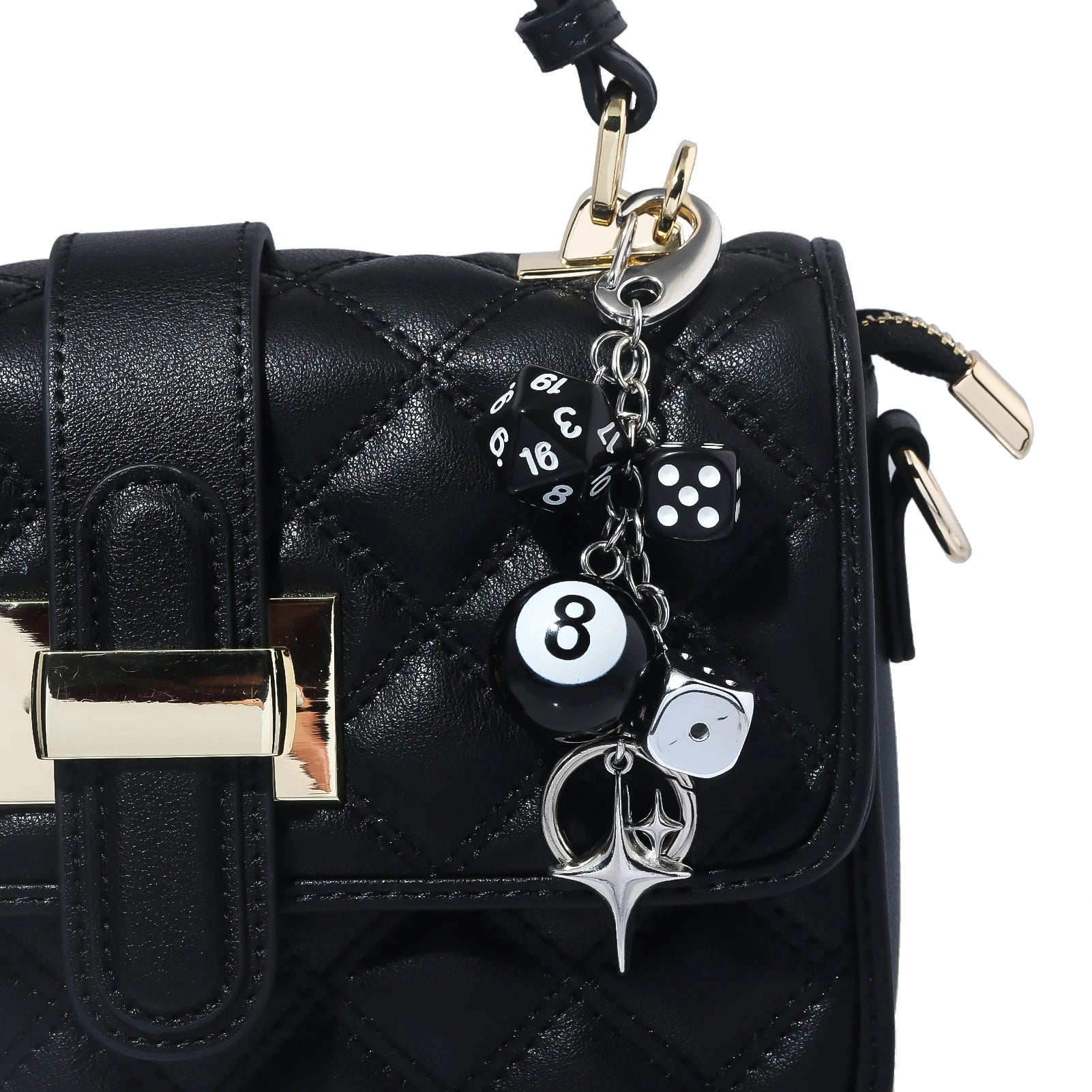 Lucky 8 Dice Keychain