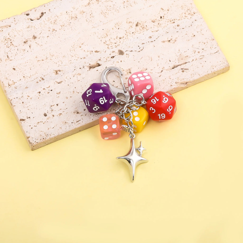 Lucky 8 Dice Keychain