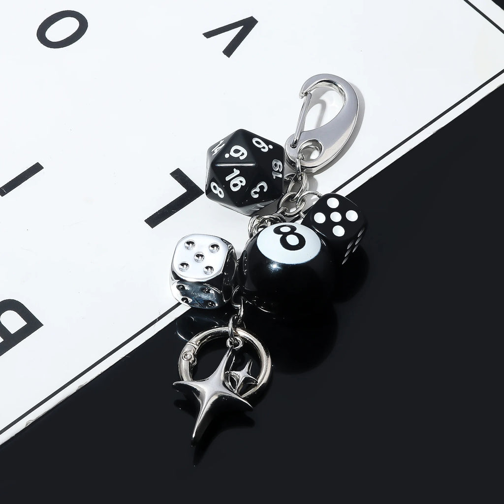 Lucky 8 Dice Keychain