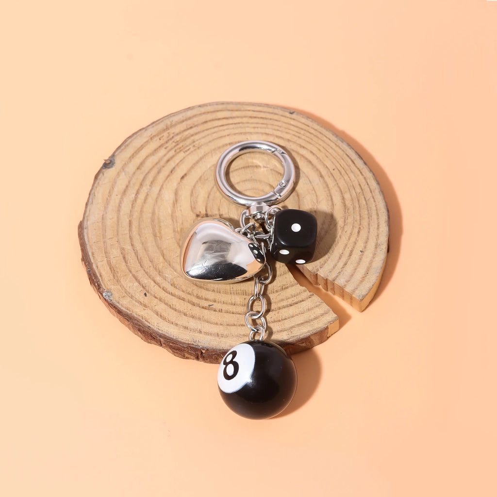 Lucky 8 Dice Keychain