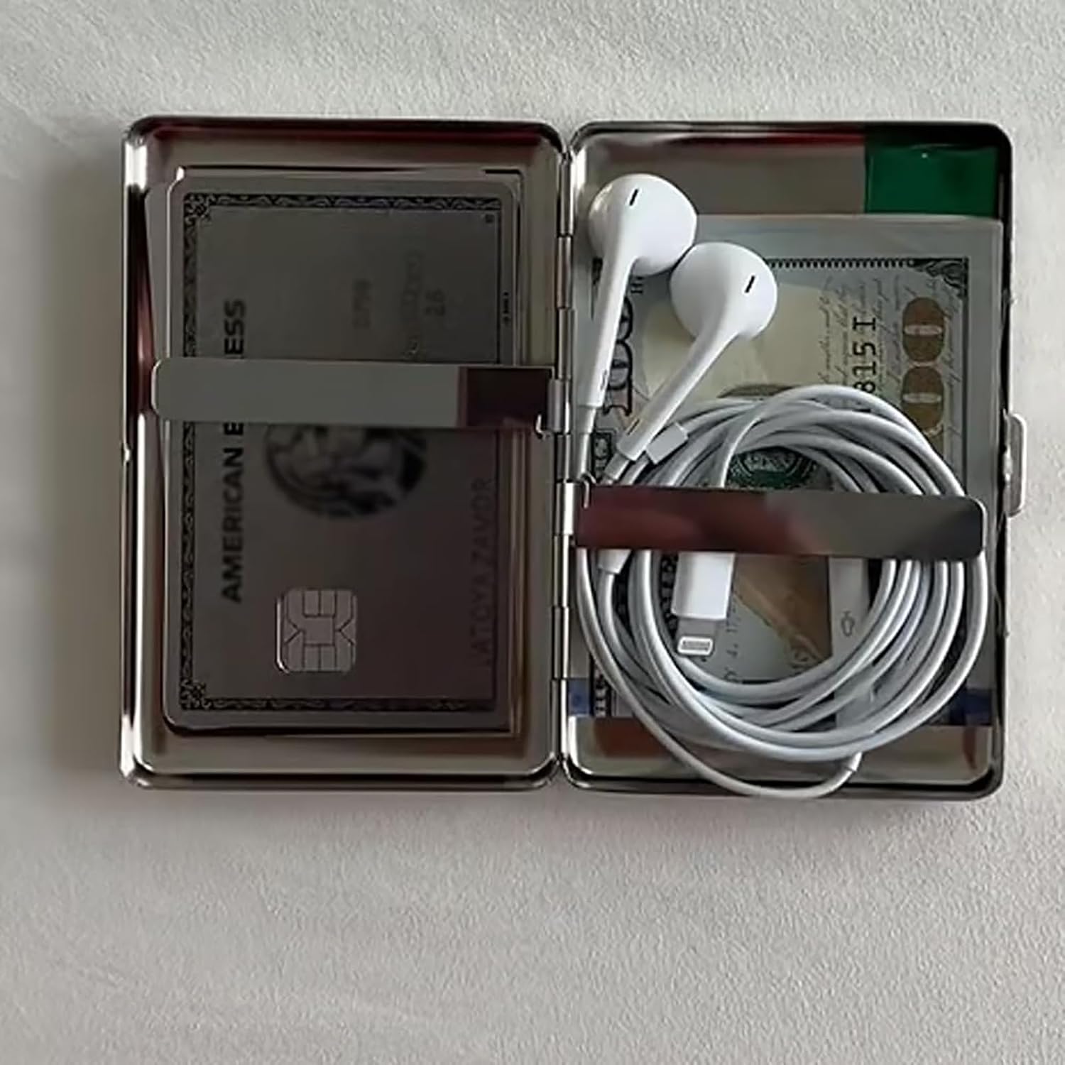 Retro Art Metal Card & Cash Case